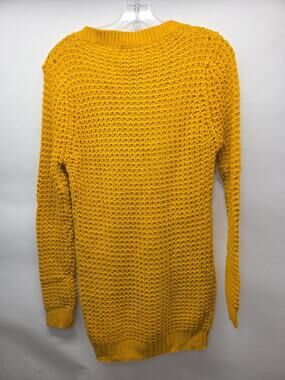 Wet Seal Ls Vneck Shaker Golden Glow Sweater Womens Small
